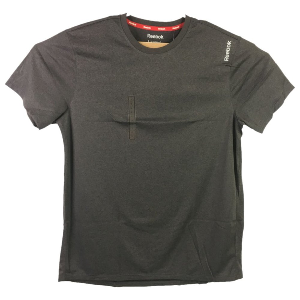 Reebok Speedwick Crewneck Workout TShirt Dark Gray